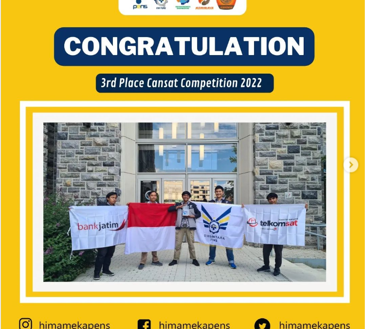 CONGRATULATION IN CANSAT COMPETITION 2022